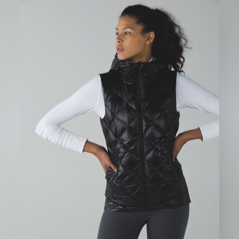 Lululemon The Fluffiest Vest - Black / Ziggy Snake Butter